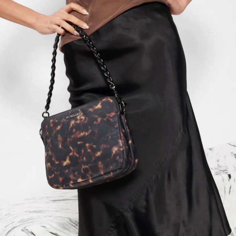 MZ Wallace Tortoise Bowery Crossbody Bag - Picture 3 of 13